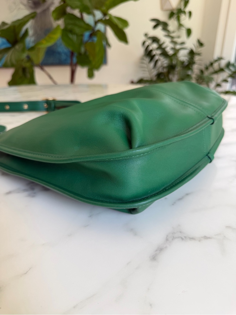 COACH Originals Large Ergo Shoulder Bag 33 Green Glovetanned Leather Brass C2264 - Picture 8 of 16